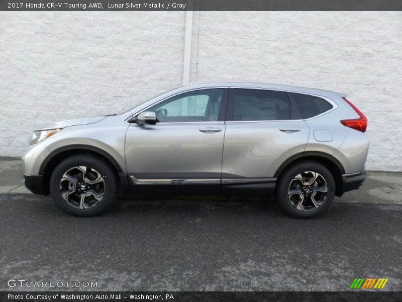 Lunar Silver Metallic / Gray 2017 Honda CR-V Touring AWD
