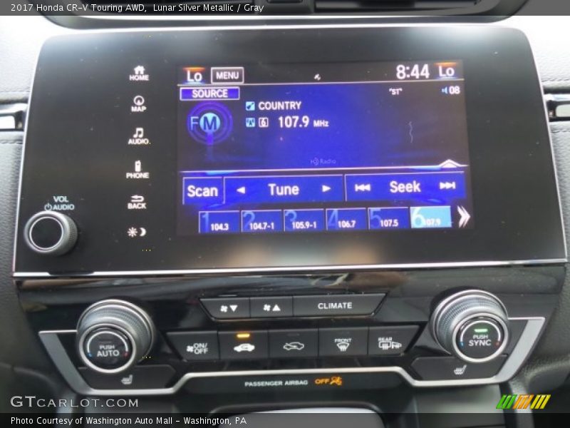 Lunar Silver Metallic / Gray 2017 Honda CR-V Touring AWD