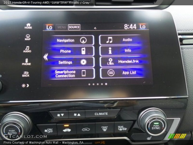 Lunar Silver Metallic / Gray 2017 Honda CR-V Touring AWD