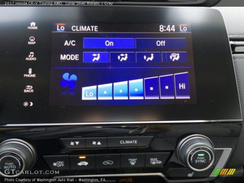 Lunar Silver Metallic / Gray 2017 Honda CR-V Touring AWD