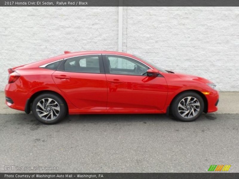 Rallye Red / Black 2017 Honda Civic EX Sedan