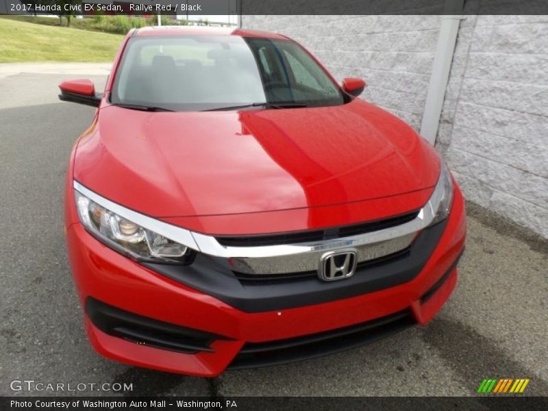 Rallye Red / Black 2017 Honda Civic EX Sedan