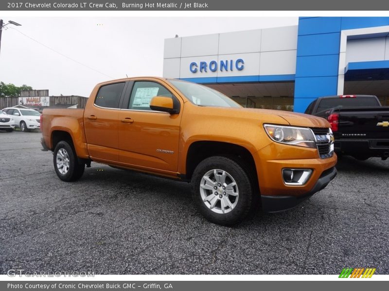 Burning Hot Metallic / Jet Black 2017 Chevrolet Colorado LT Crew Cab