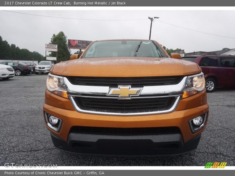 Burning Hot Metallic / Jet Black 2017 Chevrolet Colorado LT Crew Cab