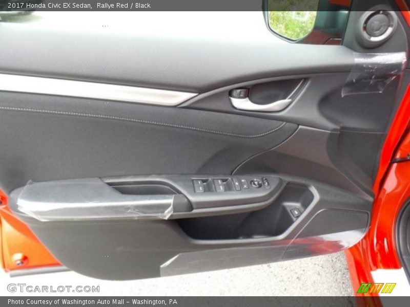 Rallye Red / Black 2017 Honda Civic EX Sedan