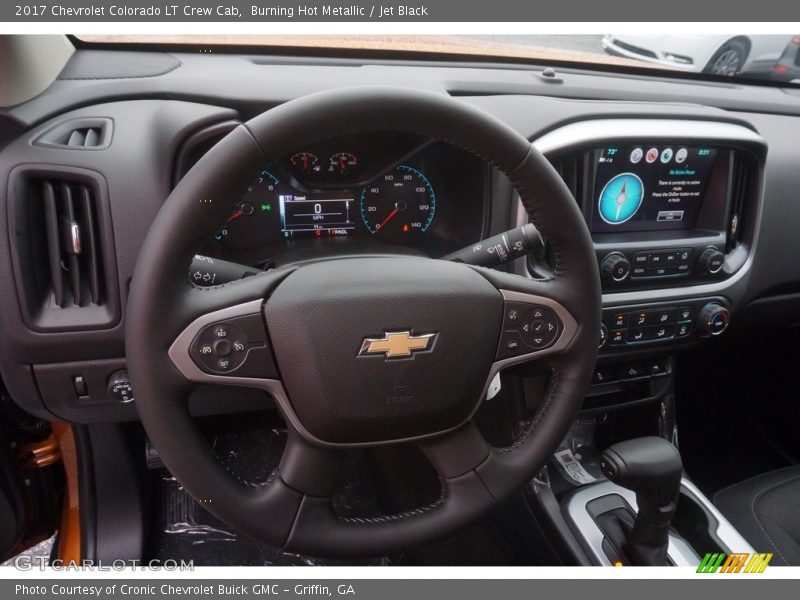 Burning Hot Metallic / Jet Black 2017 Chevrolet Colorado LT Crew Cab