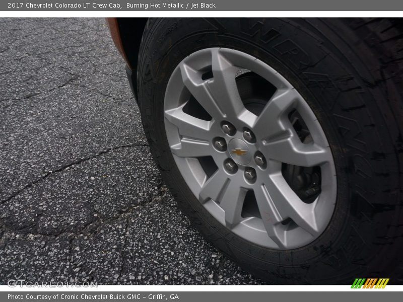 Burning Hot Metallic / Jet Black 2017 Chevrolet Colorado LT Crew Cab