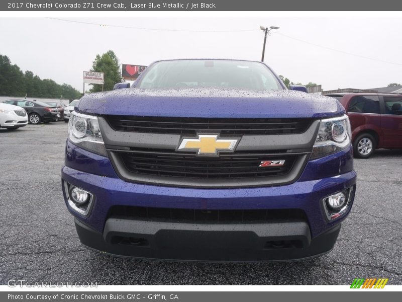 Laser Blue Metallic / Jet Black 2017 Chevrolet Colorado Z71 Crew Cab