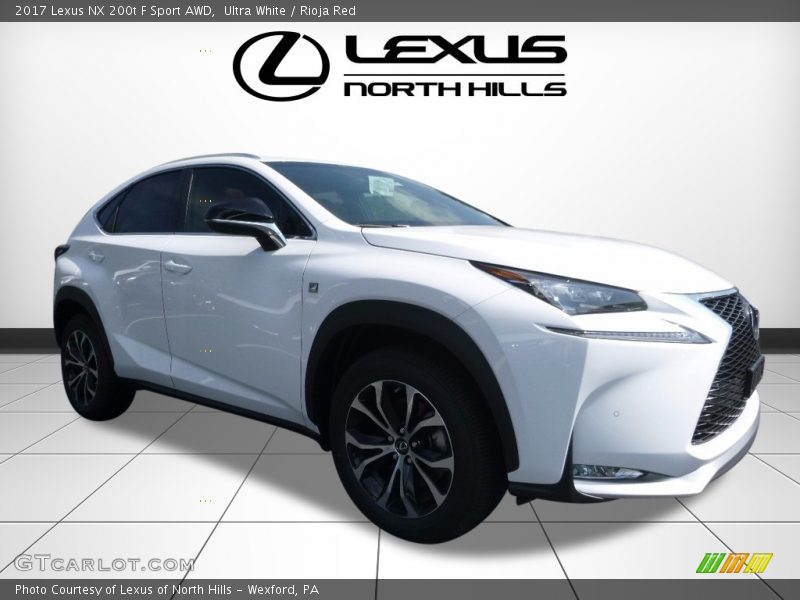 Ultra White / Rioja Red 2017 Lexus NX 200t F Sport AWD