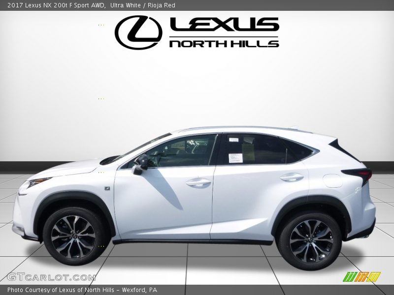 Ultra White / Rioja Red 2017 Lexus NX 200t F Sport AWD