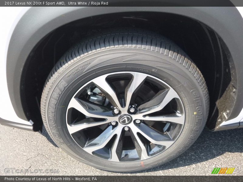 Ultra White / Rioja Red 2017 Lexus NX 200t F Sport AWD