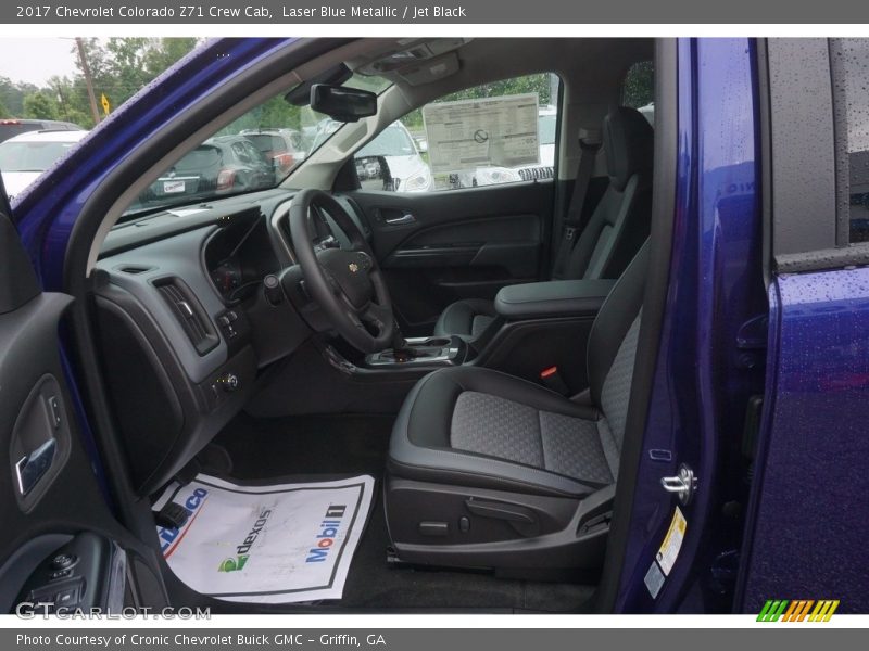 Laser Blue Metallic / Jet Black 2017 Chevrolet Colorado Z71 Crew Cab