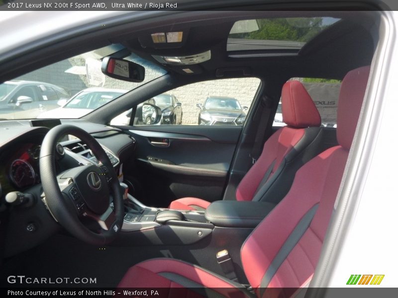 Ultra White / Rioja Red 2017 Lexus NX 200t F Sport AWD