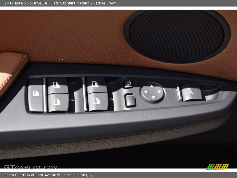 Black Sapphire Metallic / Saddle Brown 2017 BMW X3 xDrive28i