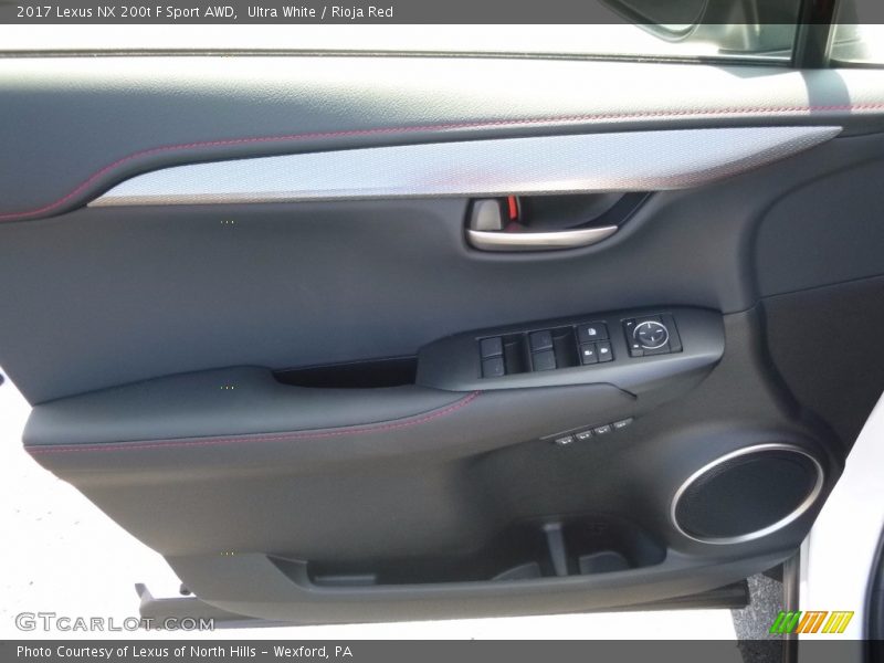 Ultra White / Rioja Red 2017 Lexus NX 200t F Sport AWD