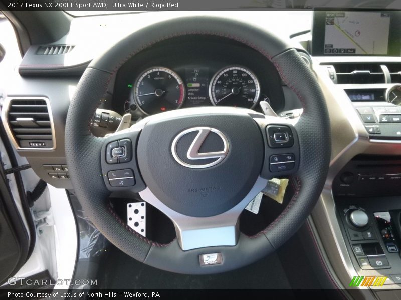 Ultra White / Rioja Red 2017 Lexus NX 200t F Sport AWD
