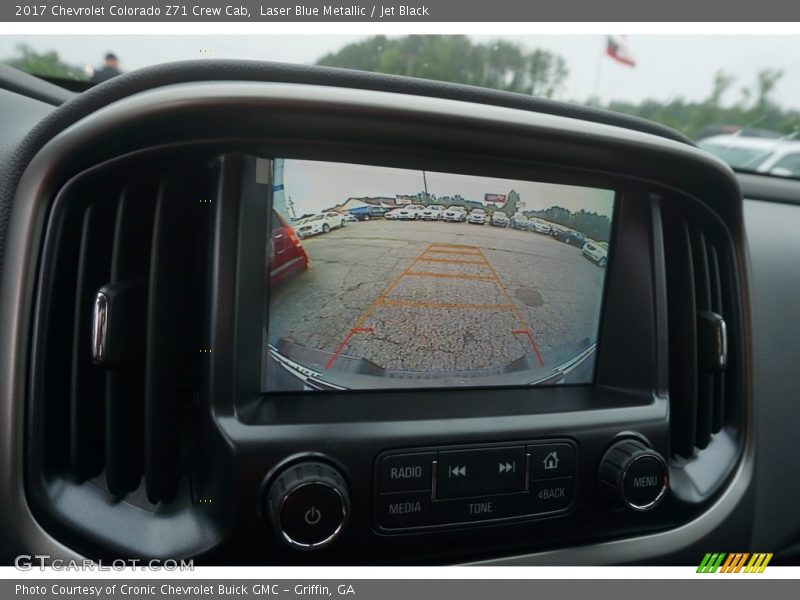 Laser Blue Metallic / Jet Black 2017 Chevrolet Colorado Z71 Crew Cab