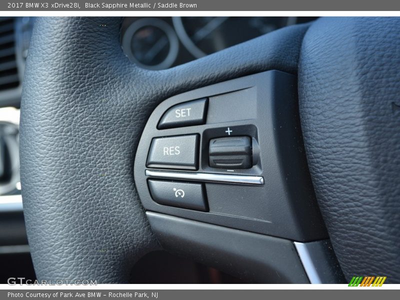 Black Sapphire Metallic / Saddle Brown 2017 BMW X3 xDrive28i