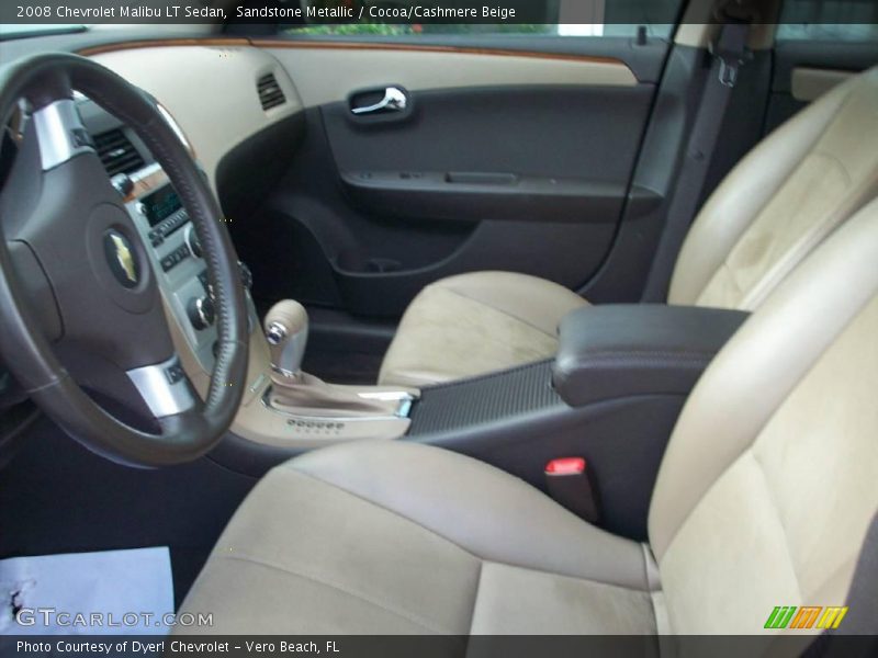 Sandstone Metallic / Cocoa/Cashmere Beige 2008 Chevrolet Malibu LT Sedan