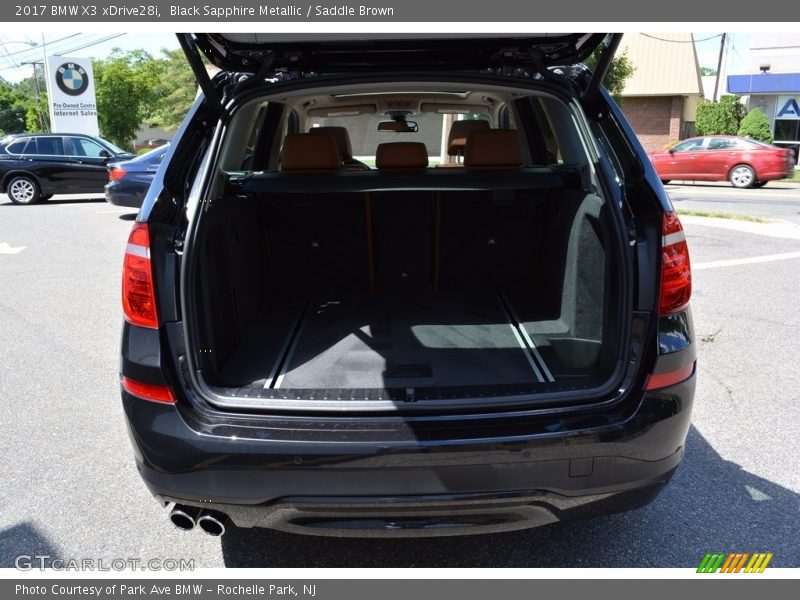 Black Sapphire Metallic / Saddle Brown 2017 BMW X3 xDrive28i