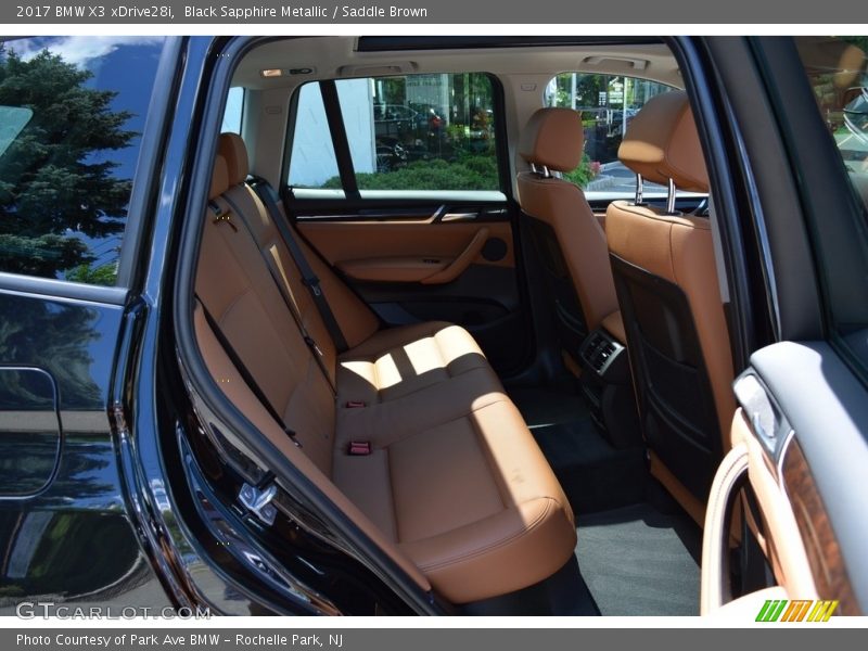 Black Sapphire Metallic / Saddle Brown 2017 BMW X3 xDrive28i