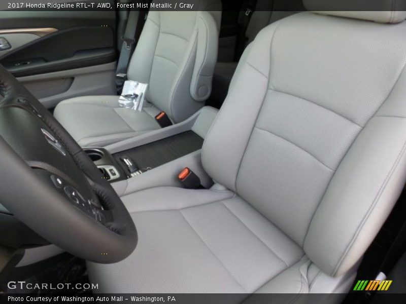 Forest Mist Metallic / Gray 2017 Honda Ridgeline RTL-T AWD