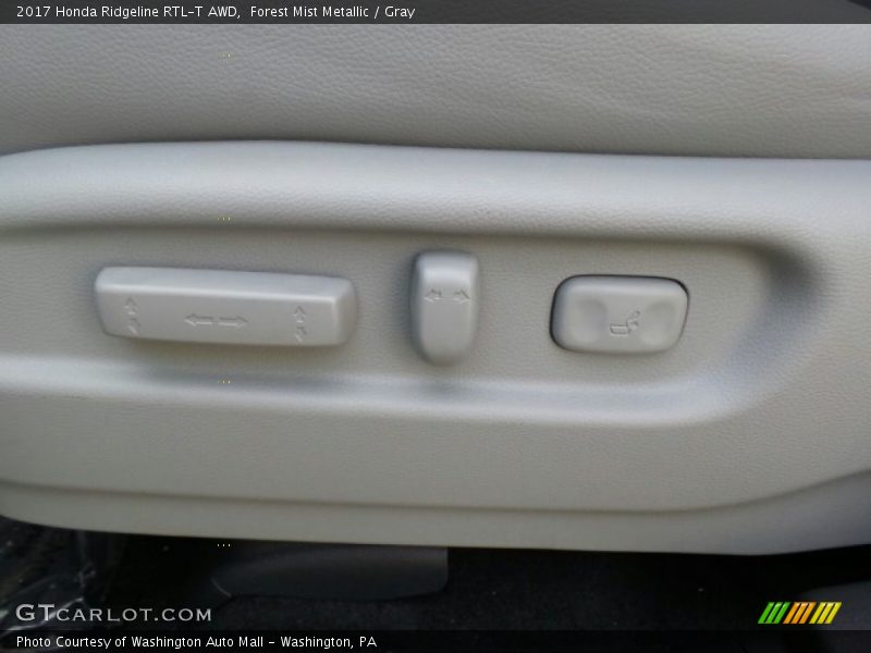 Forest Mist Metallic / Gray 2017 Honda Ridgeline RTL-T AWD