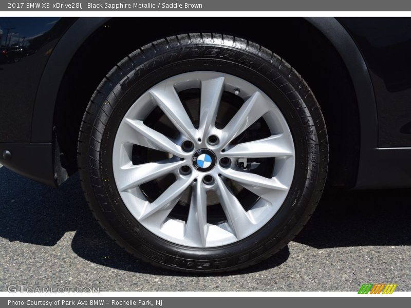 Black Sapphire Metallic / Saddle Brown 2017 BMW X3 xDrive28i