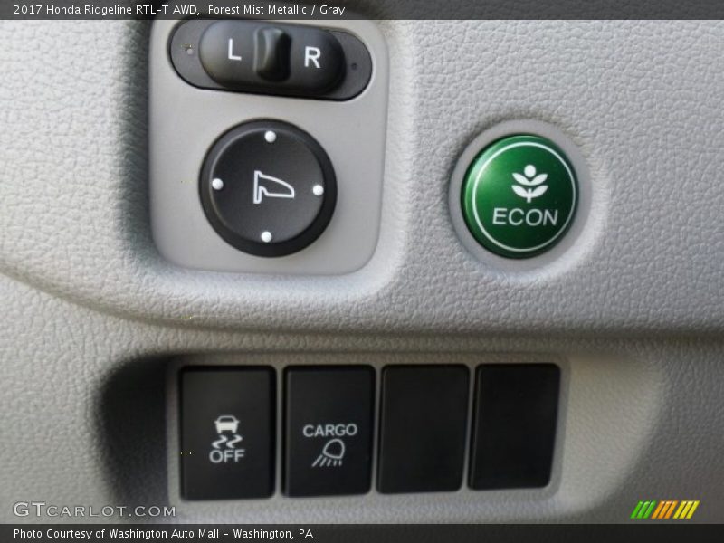 Forest Mist Metallic / Gray 2017 Honda Ridgeline RTL-T AWD