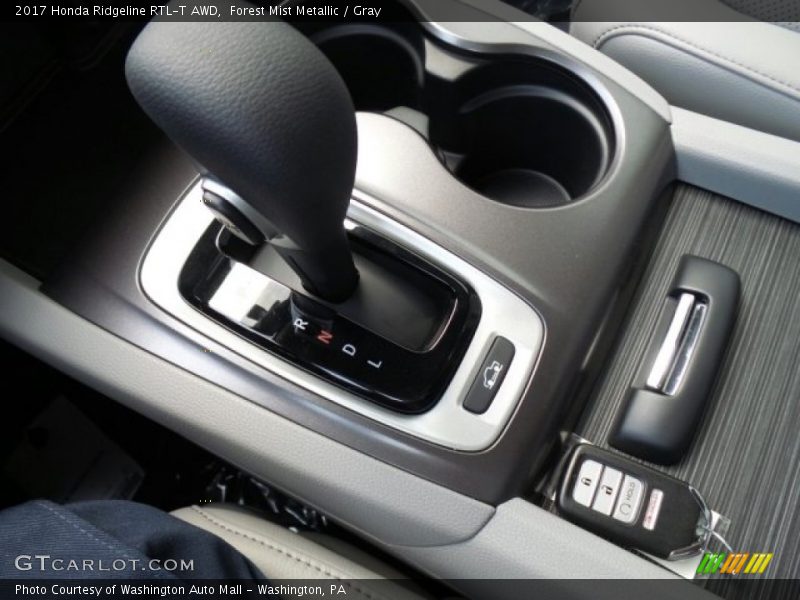 Forest Mist Metallic / Gray 2017 Honda Ridgeline RTL-T AWD