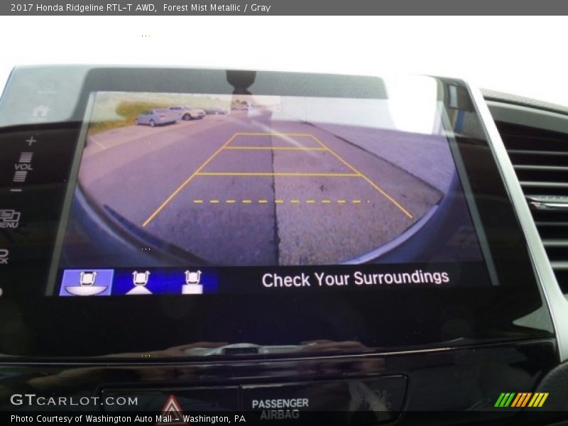 Forest Mist Metallic / Gray 2017 Honda Ridgeline RTL-T AWD