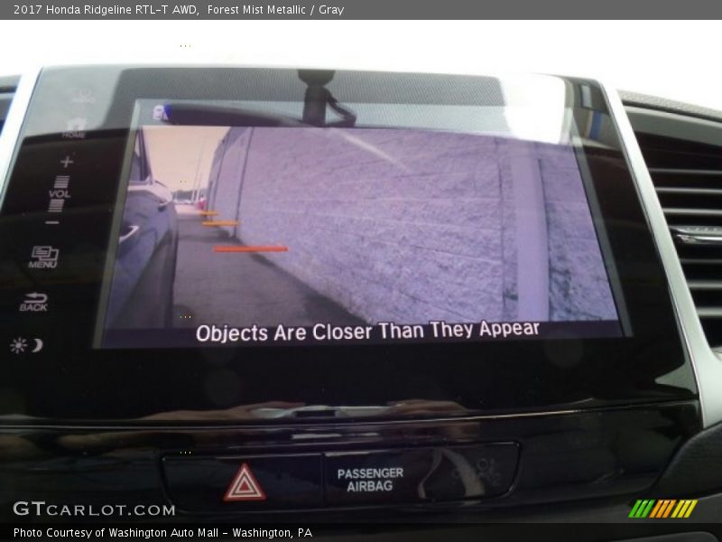 Forest Mist Metallic / Gray 2017 Honda Ridgeline RTL-T AWD