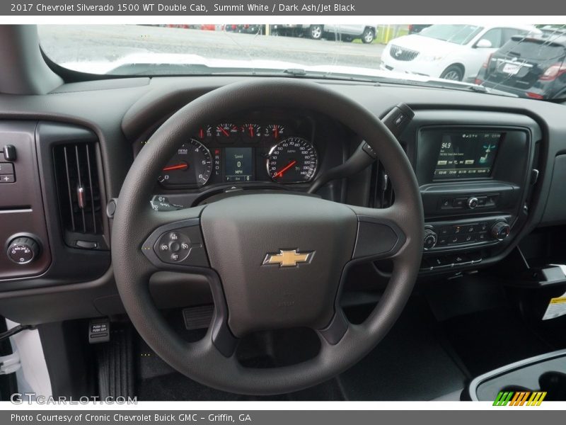 Summit White / Dark Ash/Jet Black 2017 Chevrolet Silverado 1500 WT Double Cab