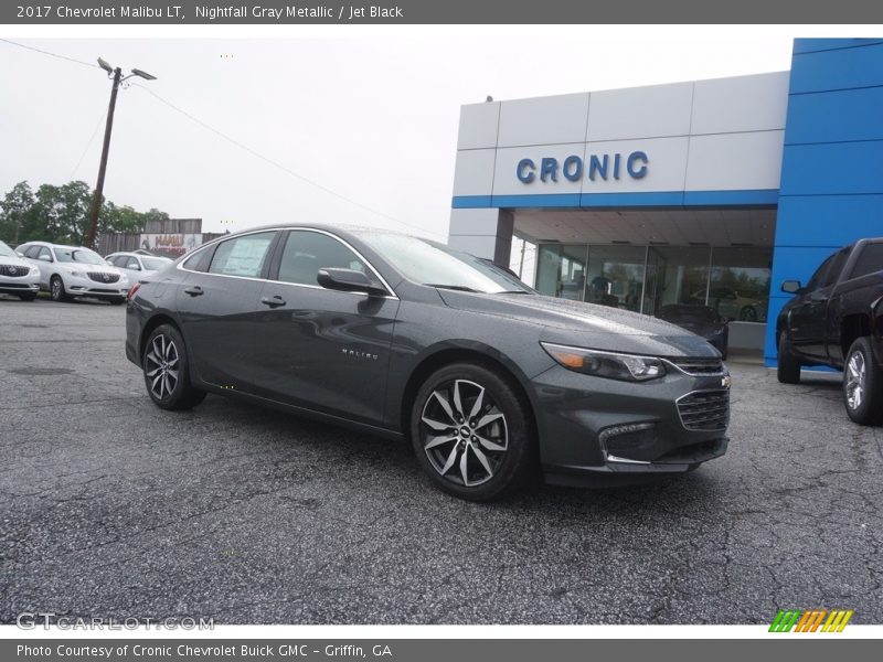 Nightfall Gray Metallic / Jet Black 2017 Chevrolet Malibu LT