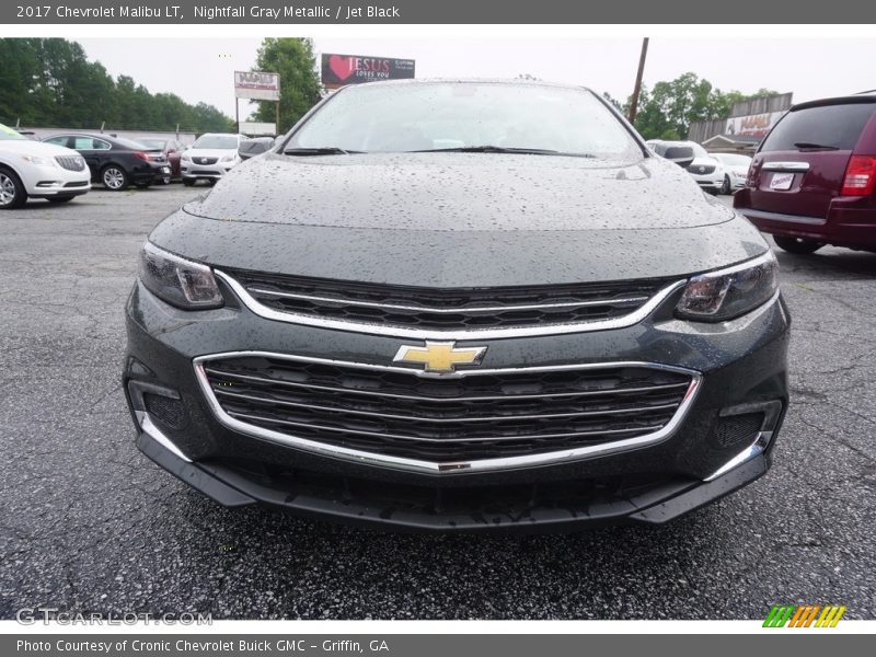 Nightfall Gray Metallic / Jet Black 2017 Chevrolet Malibu LT