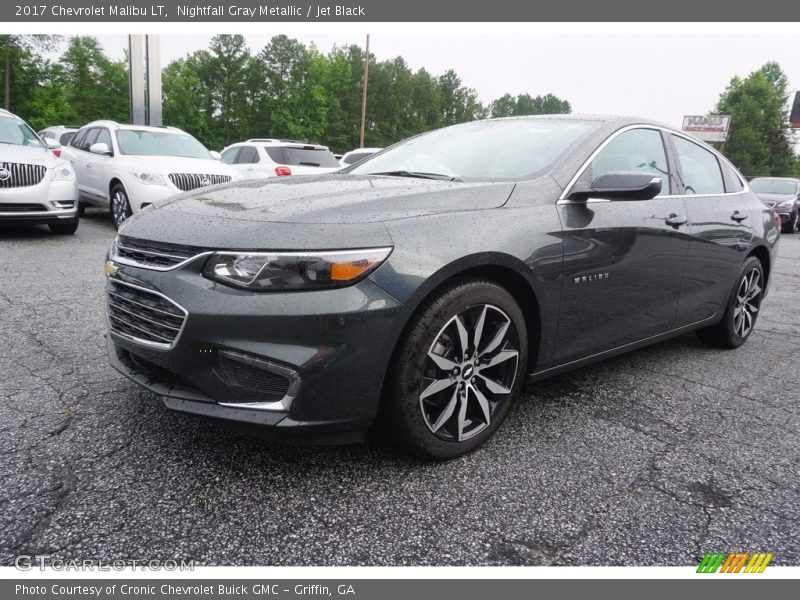Nightfall Gray Metallic / Jet Black 2017 Chevrolet Malibu LT