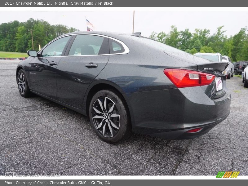 Nightfall Gray Metallic / Jet Black 2017 Chevrolet Malibu LT