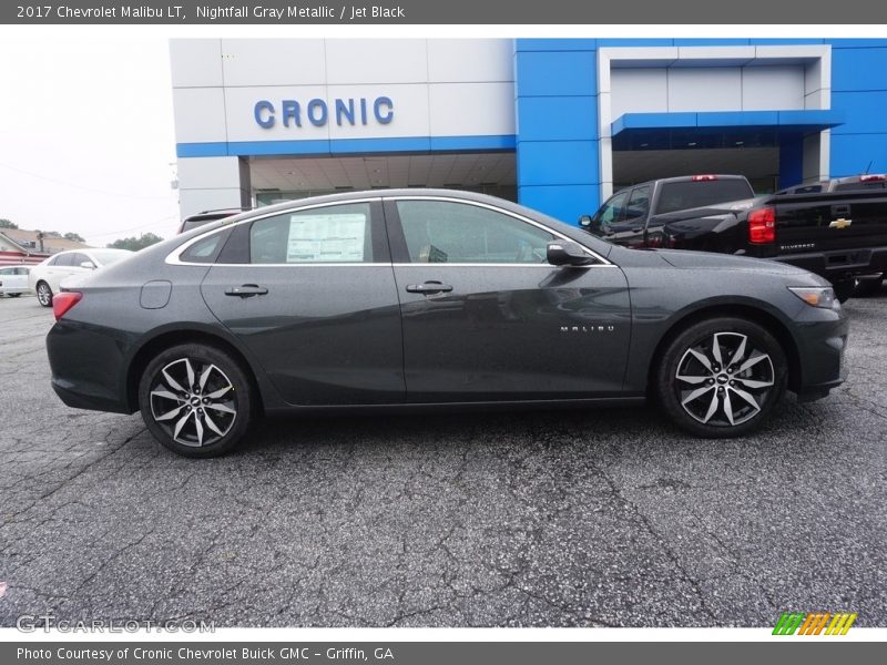 Nightfall Gray Metallic / Jet Black 2017 Chevrolet Malibu LT