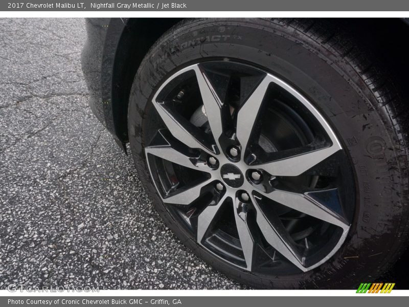 Nightfall Gray Metallic / Jet Black 2017 Chevrolet Malibu LT