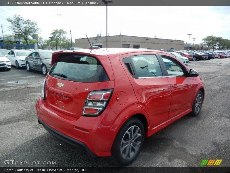 Red Hot / Jet Black 2017 Chevrolet Sonic LT Hatchback