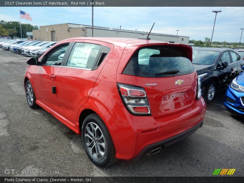 Red Hot / Jet Black 2017 Chevrolet Sonic LT Hatchback