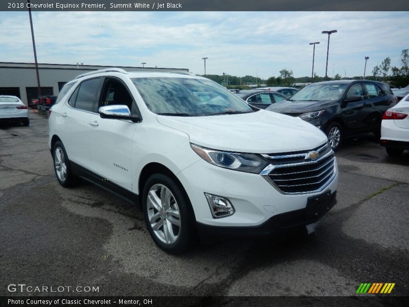 Summit White / Jet Black 2018 Chevrolet Equinox Premier