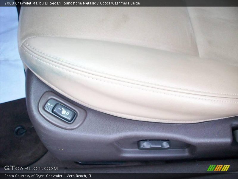 Sandstone Metallic / Cocoa/Cashmere Beige 2008 Chevrolet Malibu LT Sedan