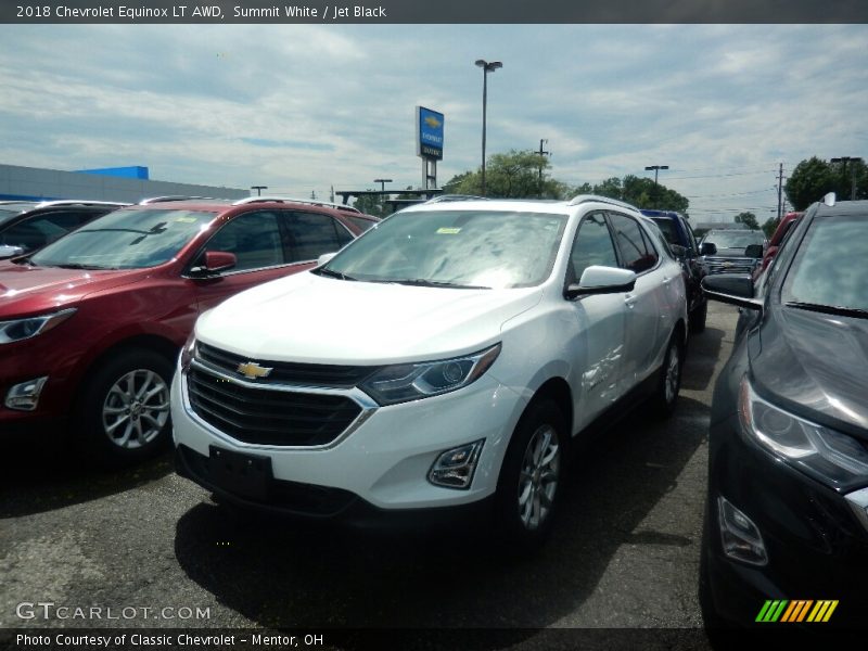 Summit White / Jet Black 2018 Chevrolet Equinox LT AWD