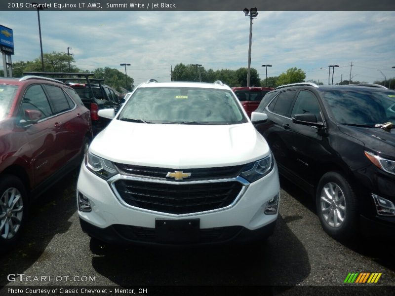 Summit White / Jet Black 2018 Chevrolet Equinox LT AWD