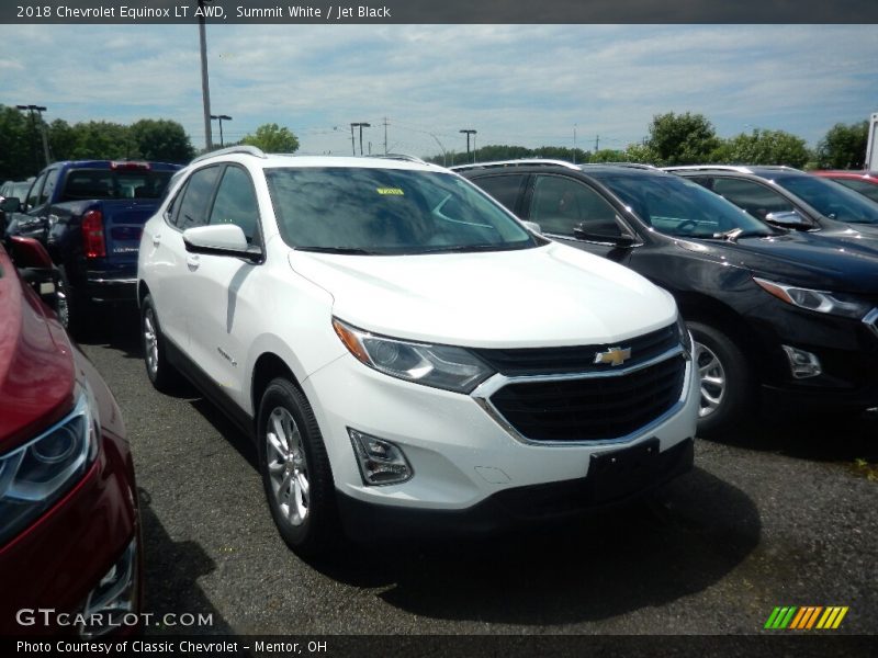Summit White / Jet Black 2018 Chevrolet Equinox LT AWD