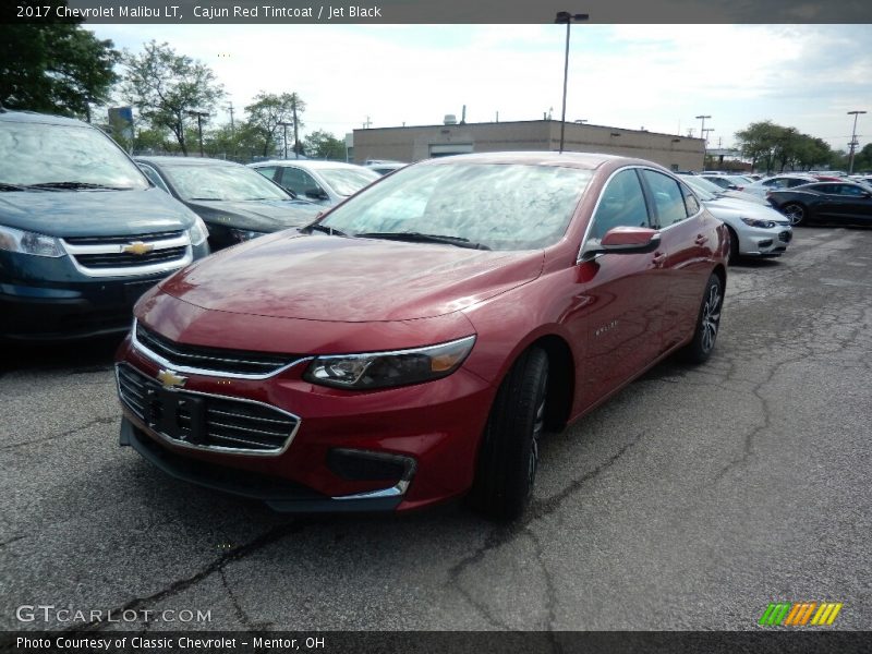 Cajun Red Tintcoat / Jet Black 2017 Chevrolet Malibu LT
