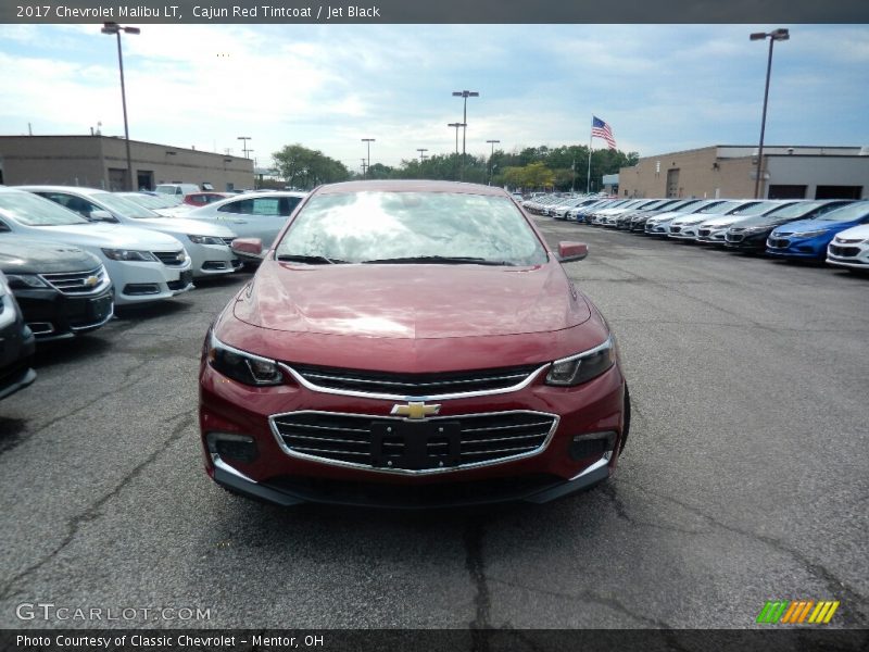 Cajun Red Tintcoat / Jet Black 2017 Chevrolet Malibu LT
