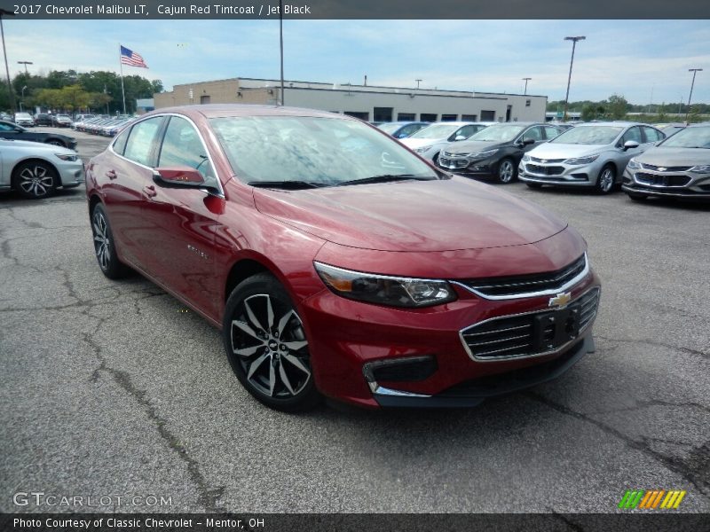 Cajun Red Tintcoat / Jet Black 2017 Chevrolet Malibu LT
