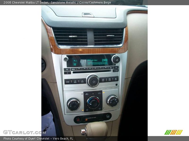 Sandstone Metallic / Cocoa/Cashmere Beige 2008 Chevrolet Malibu LT Sedan